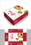 蜜桃黄桃包装箱包装礼盒设计