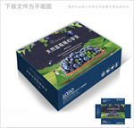 深色调蓝莓包装箱包装礼盒设计