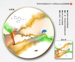 禅意山水装饰画