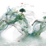 山水画 水墨画 写意装饰画