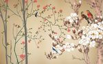 玉兰复古花鸟