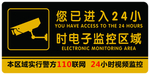 监控区标识牌