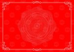 中国红 授权书底纹