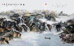 聚财风水画