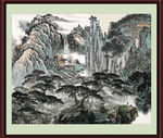 巨幅山水画