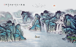国画水墨山水