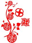 剪纸 囍树