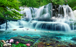 流水生财背景墙