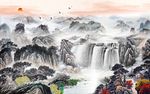 水墨山水画