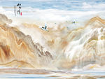 山水情大理石分层