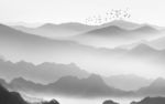 分层中式山水画