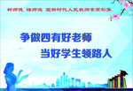 四有好老师展板