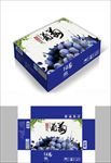 紫葡萄包装箱包装礼盒设计