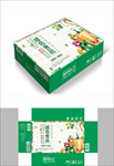 绿色时蔬包装箱包装礼盒设计