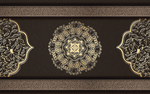 欧式金色花纹背景墙
