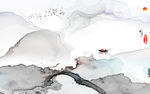 现代水墨 山水TIF分层