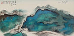 中国山水画 重彩
