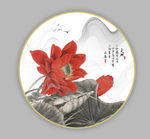 荷花装饰画