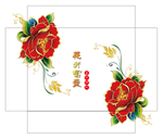 精美牡丹花