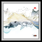 后现代山水画 TIF分层画