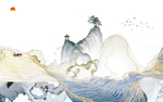 意境山水画 TIF分层画