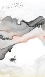 玄关意境线条画 TIF分层画