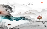 现代 意境线条画 TIF分层