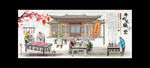 潮汕牛肉火锅文化形象连环画