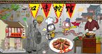 口味蛇馆背景墙PSD模板下载