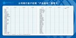 公司银行客户经理管理卡