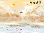 简约石材背景墙 TIF分层画