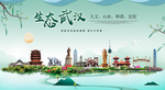武汉生态卫生城市形象广告海报