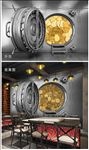 金库存钱硬金币保险柜背景墙