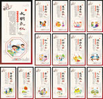 中小学校园文化墙文明标语展板