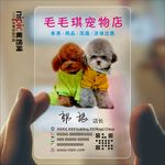 宠物透明塑料PVC名片