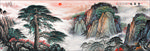国画迎客松