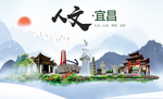 宜昌人文醉美城市形象海报