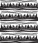 矢量花纹 花瓣花朵 曲线造型线