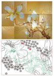 欧式 玉兰花 背景墙