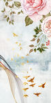 欧式 花纹玄关壁画 TIF分层