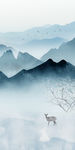 中式装饰玄关画 TIF分层