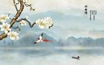 大理石兰花大板背景墙