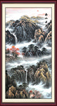 竖幅山水