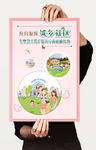 婴幼儿照护家庭支持海报