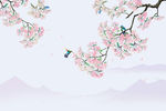 花鸟墙纸