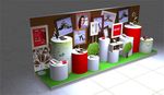商场女鞋展示台3D模型
