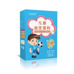儿童高钙益生菌乳酸粉包装展开图