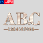 金属字样机