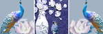 立体浮雕平安吉祥孔雀装饰画