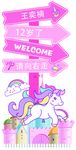 生日指示牌